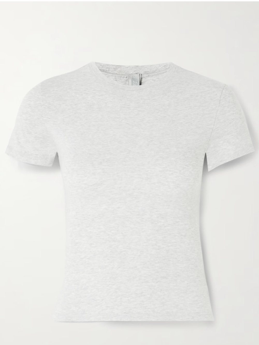 SKIMS Light Heather Grey Cotton Jersey Short Sleeve Crewneck Tee Size XL